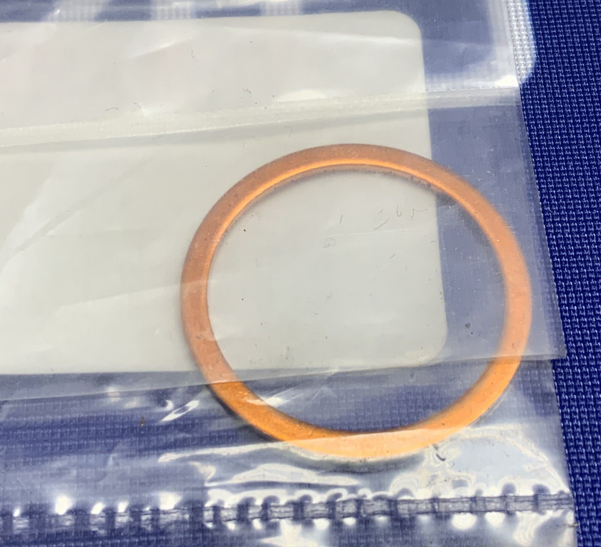 Yamaha Front Fork Copper Gasket Washer YZ65 2018-2026 OEM 2HH-23158-LO
