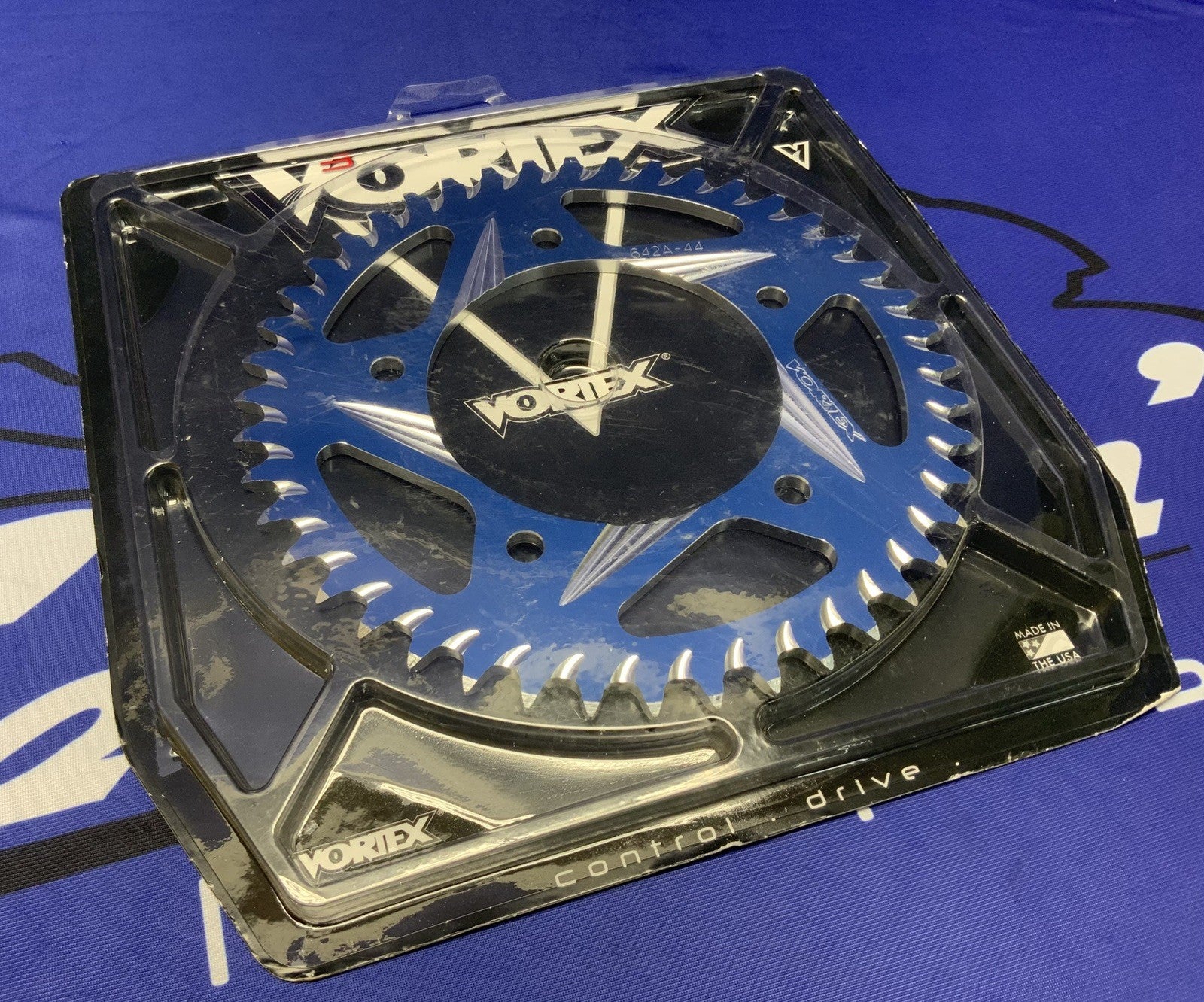 Vortex Racing Rear Sprocket (Blue) 44T YZF-R1 2015-2026 642A-44