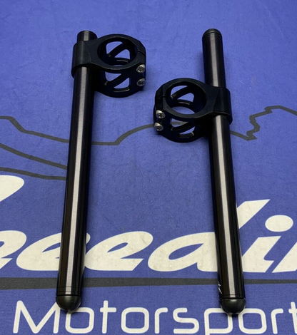 Driven Racing Standard Clip-On Handle Bar Set Left & Right (Black) 41mm DCLO-41