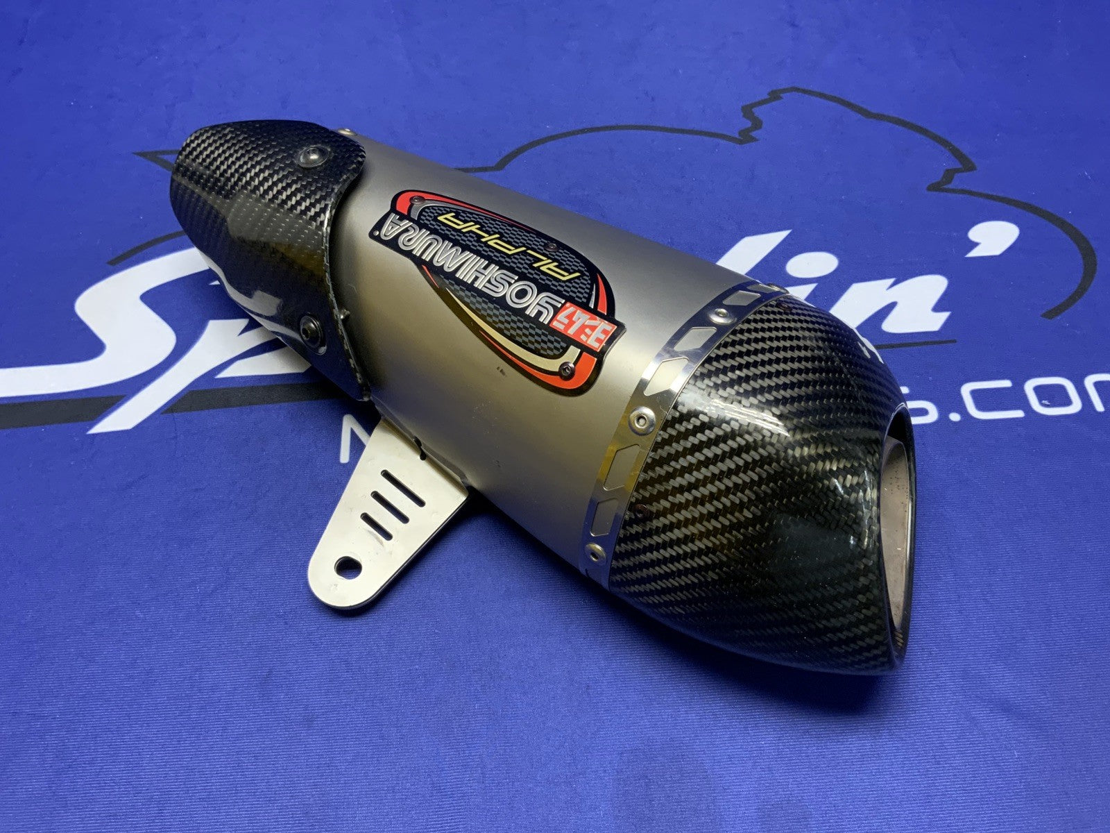 Yoshimura Alpha Slip-On Muffler Suzuki GSX-R1000 2017-2025 11182BP521