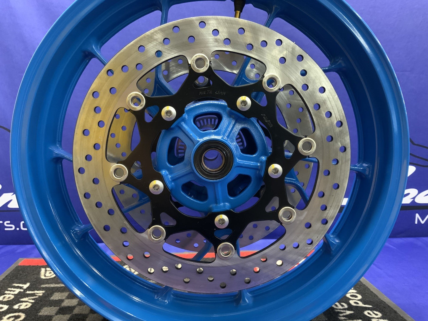 Suzuki Front Wheel W/ Rotors (Blue) GSX-8R 2024-2026 OEM 54111-25L00-QZB-2