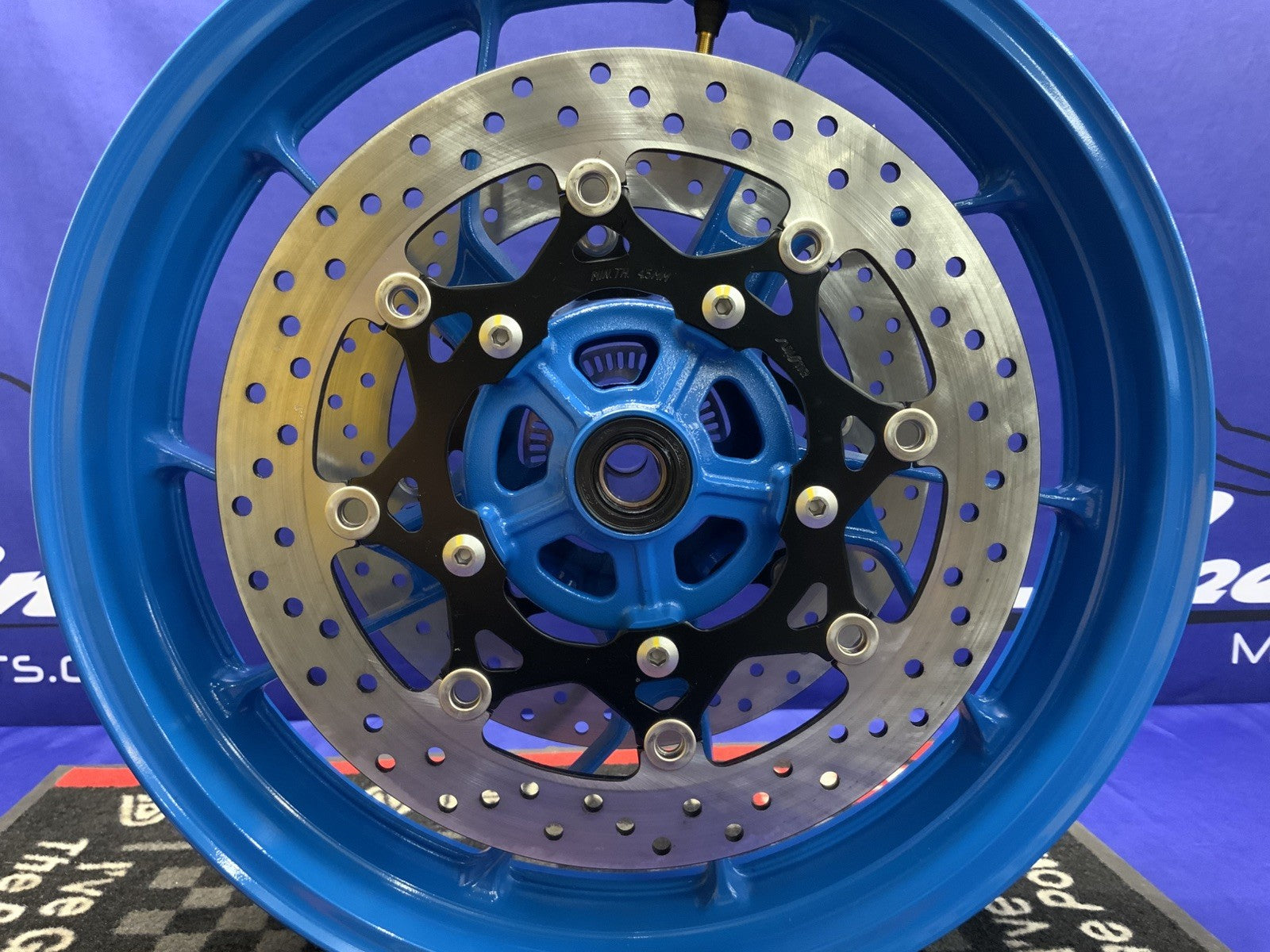 Suzuki Front Wheel W/ Rotors (Blue) GSX-8R 2024-2026 OEM 54111-25L00-QZB-2