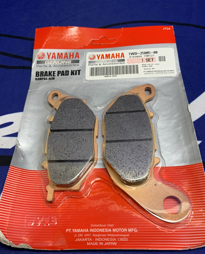 Yamaha Front Brake Pad Kit YZF-R3 2015-2025 OEM 1WD-25805-00-00