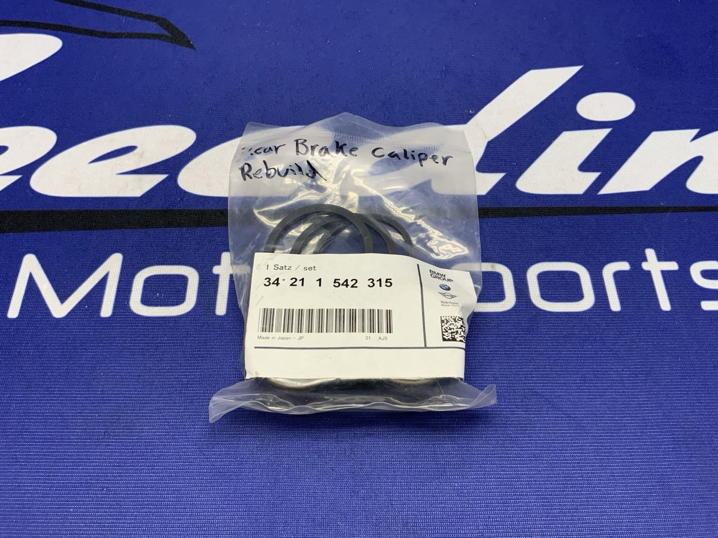 BMW Rear Brake Caliper Piston/Gasket Rebuild Kit M1000RR 21-24 OEM 34211542315