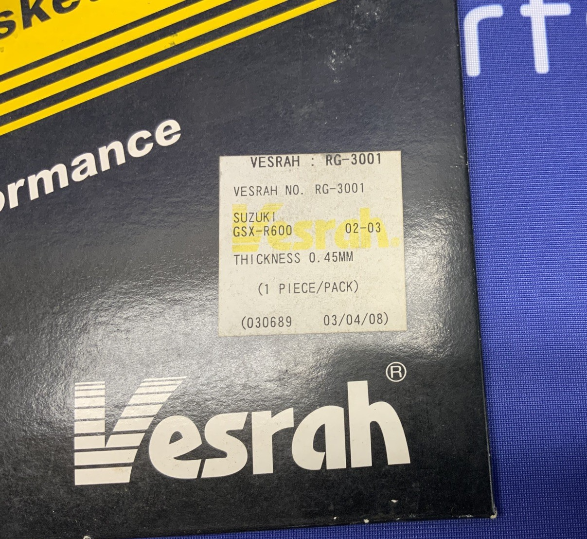 Vesrah Cylinder Head Gasket 0.45mm GSX-R600 2001-2003 RG-3001