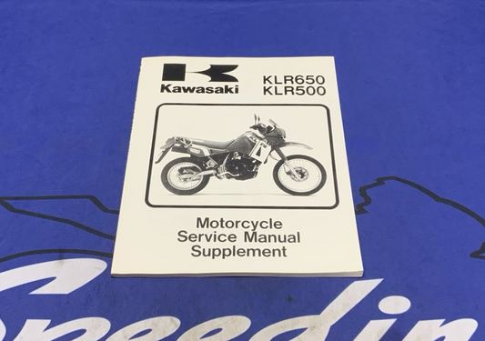 Kawasaki KLR650/500 Service Manual 1987-1995 OEM 99924-1080-55