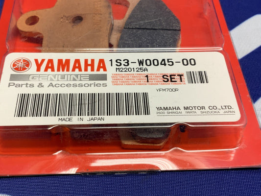 Yamaha Front Brake Pad Kit YFM700R 2006-2024 OEM 1S3-W0045-00