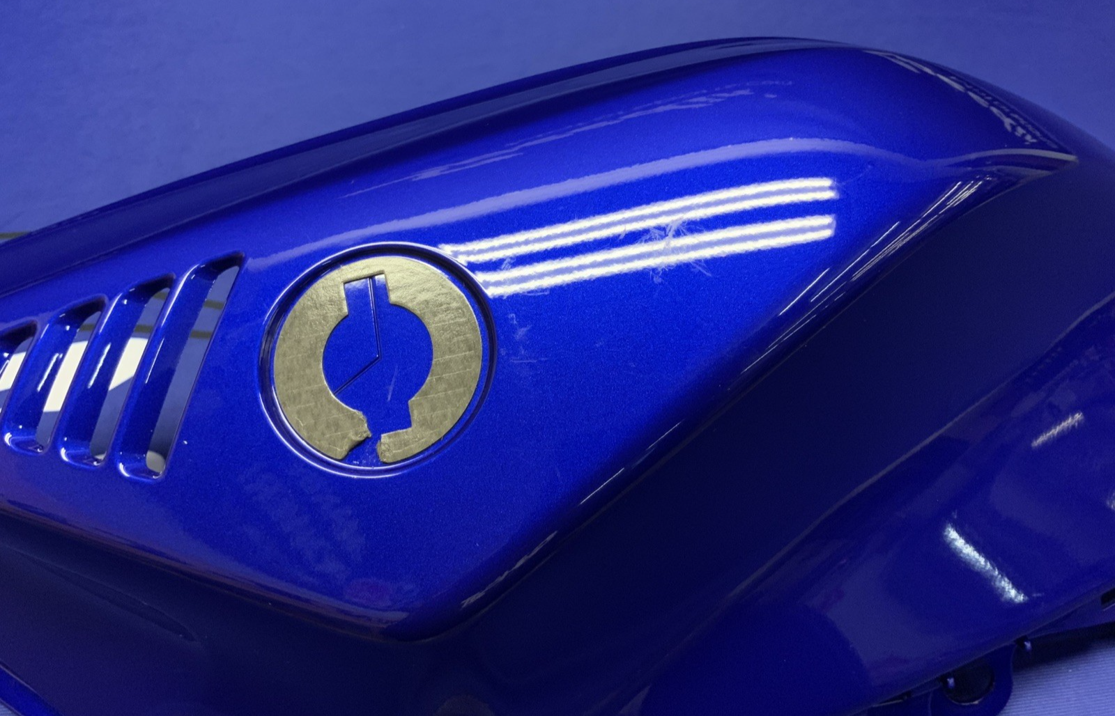 Yamaha Left Tank Fairing (Blue) YZF-R7 2022-2025 OEM BEB-24129-00-P0