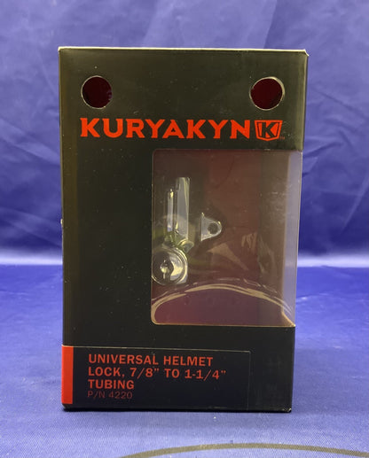 Kuryakyn Chrome Universal Helmet Lock for 7/8" - 1 1/4" Tubes - 4220