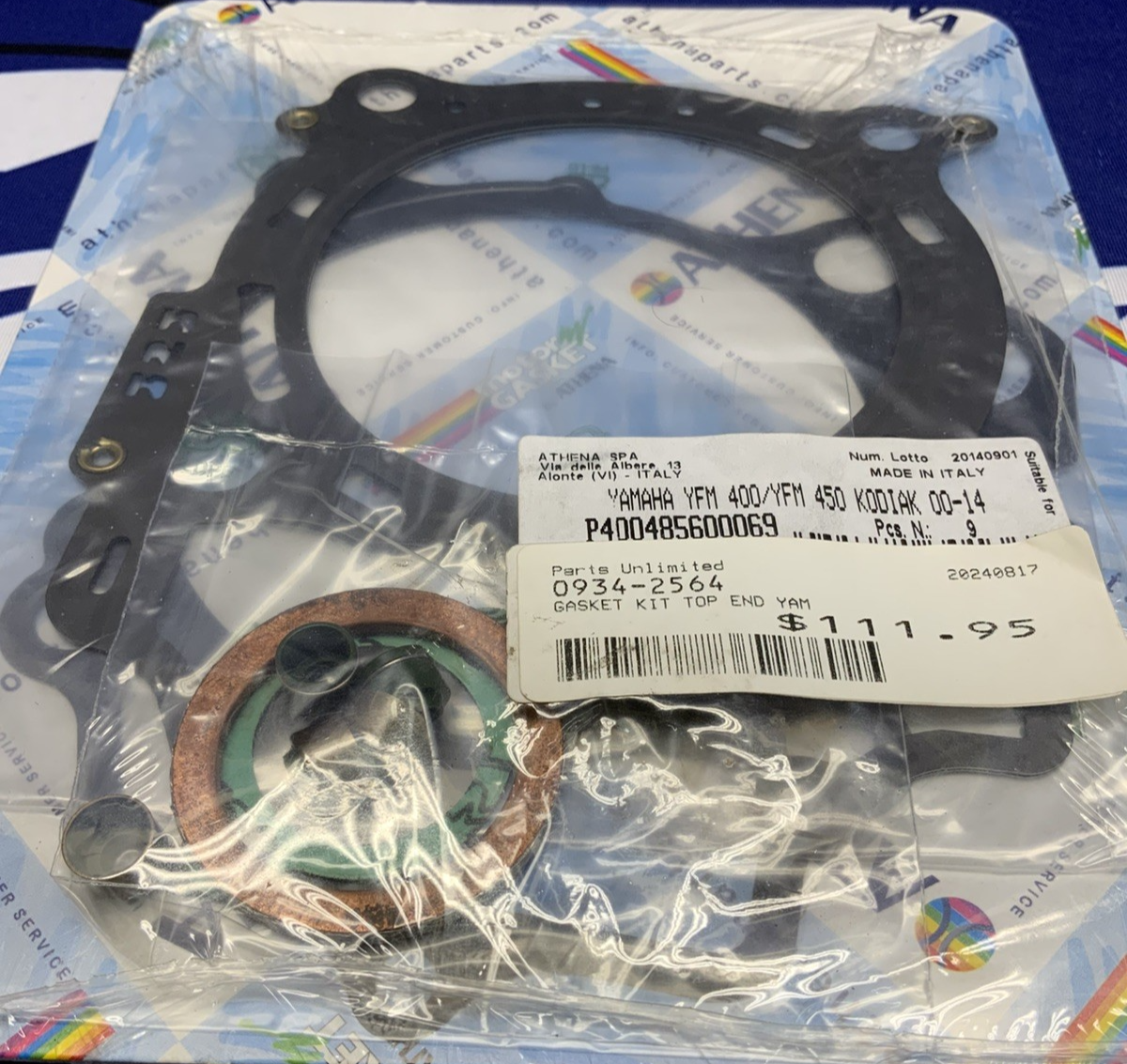 Athena Top End Gasket Kit YFM 450 FX 2006-2010 P400485600062