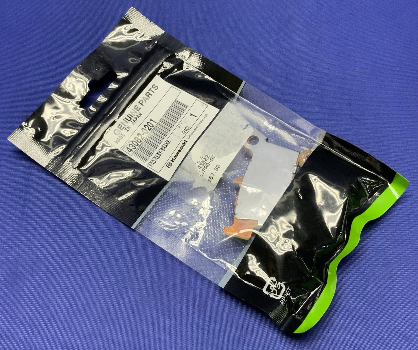 Kawasaki Rear Brake Pad Set KX250 2021-2026 OEM 43082-0201