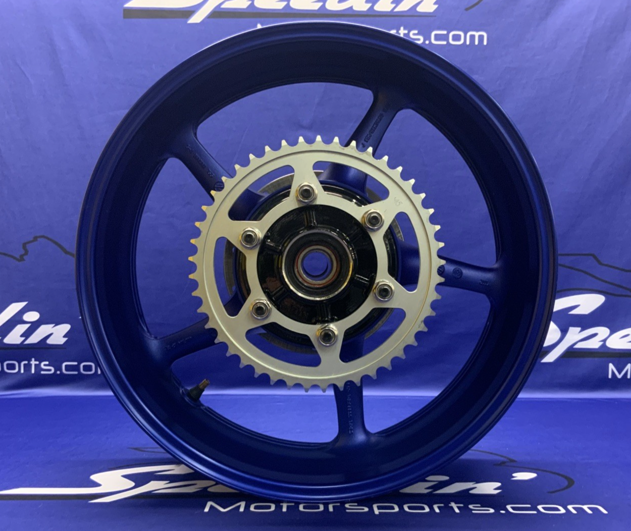 Yamaha Rear Wheel Assembly (Blue) YZF-R6 2008-2016 OEM 5SL-25338-00-P3