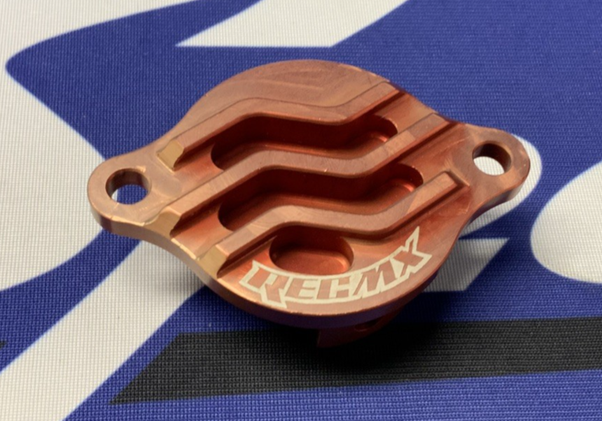 Rec MX Billet Oil Filter Cover Honda CRF450R 2002-2008 RECFC01-RD
