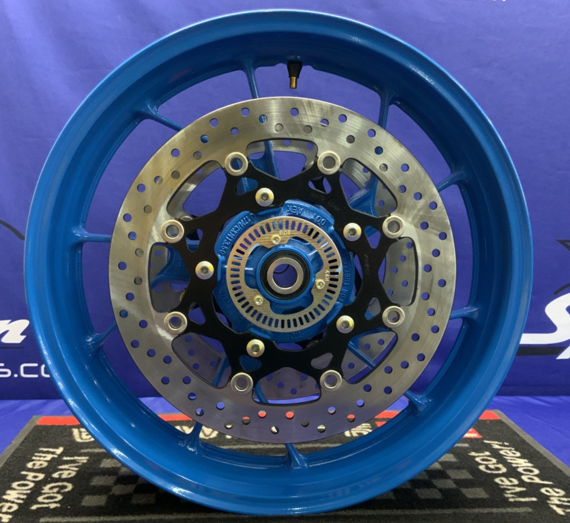 Suzuki Front Wheel W/ Rotors (Blue) GSX-8R 2024-2026 OEM 54111-25L00-QZB-1