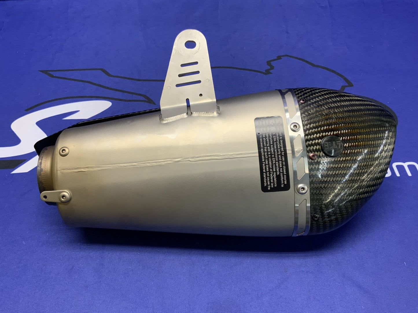 Yoshimura Alpha Slip-On Muffler Suzuki GSX-R1000 2017-2025 11182BP521
