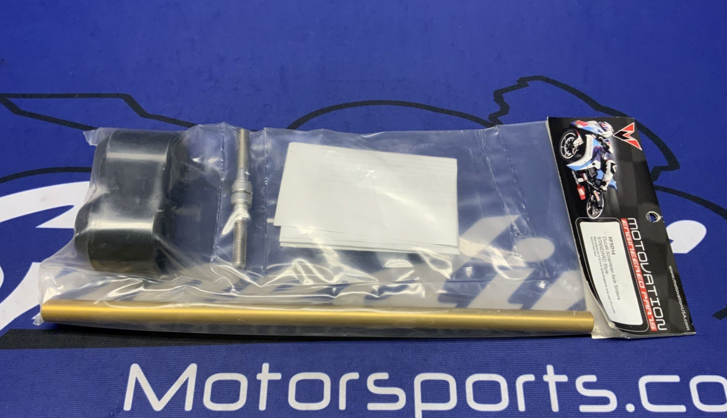 Motovation Axle Sliders (Standard Style) Scrambler 2015-2018 RFSD14