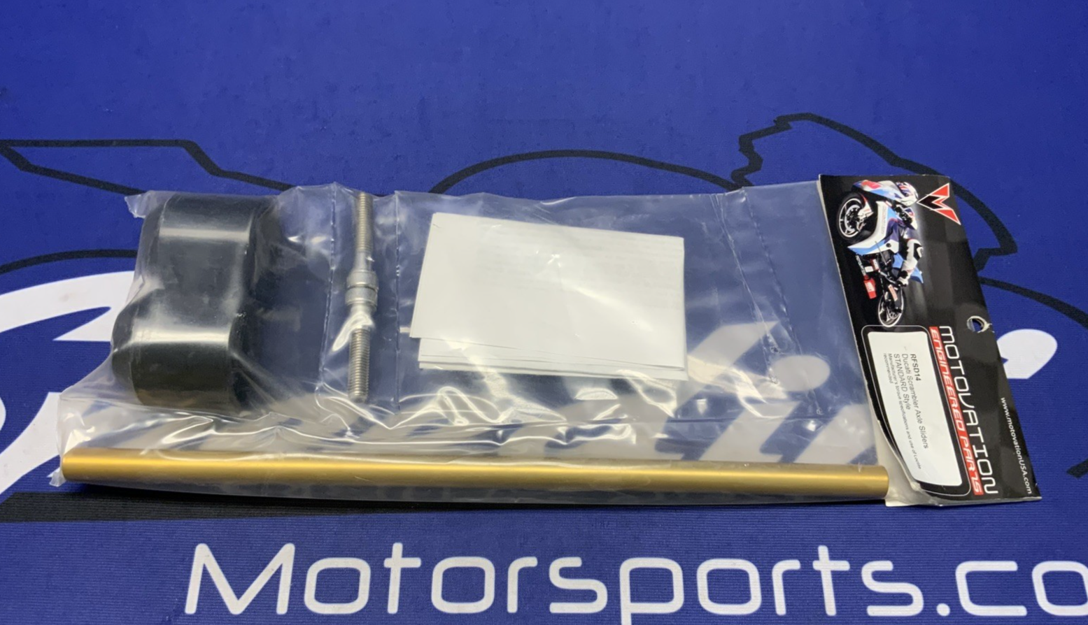 Motovation Axle Sliders (Standard Style) Scrambler 2015-2018 RFSD14