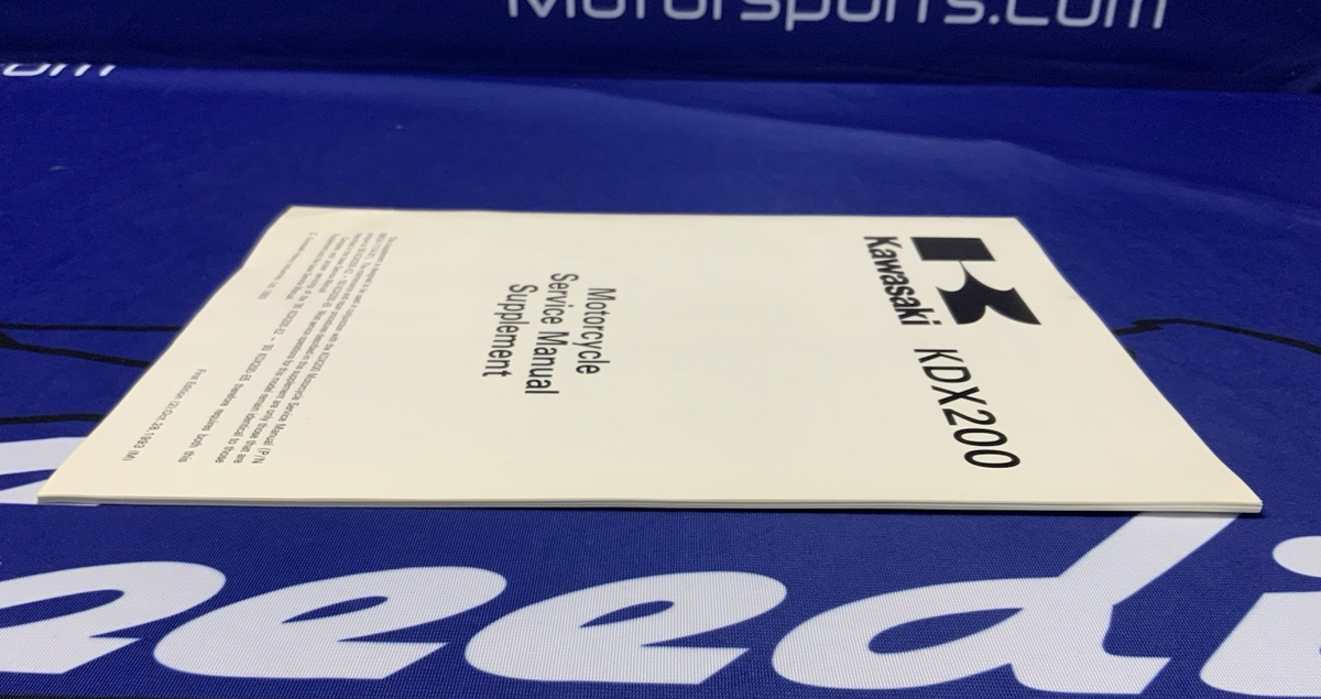 Kawasaki KDX200 Service Manual 1990-1994 OEM 99924-1166-51