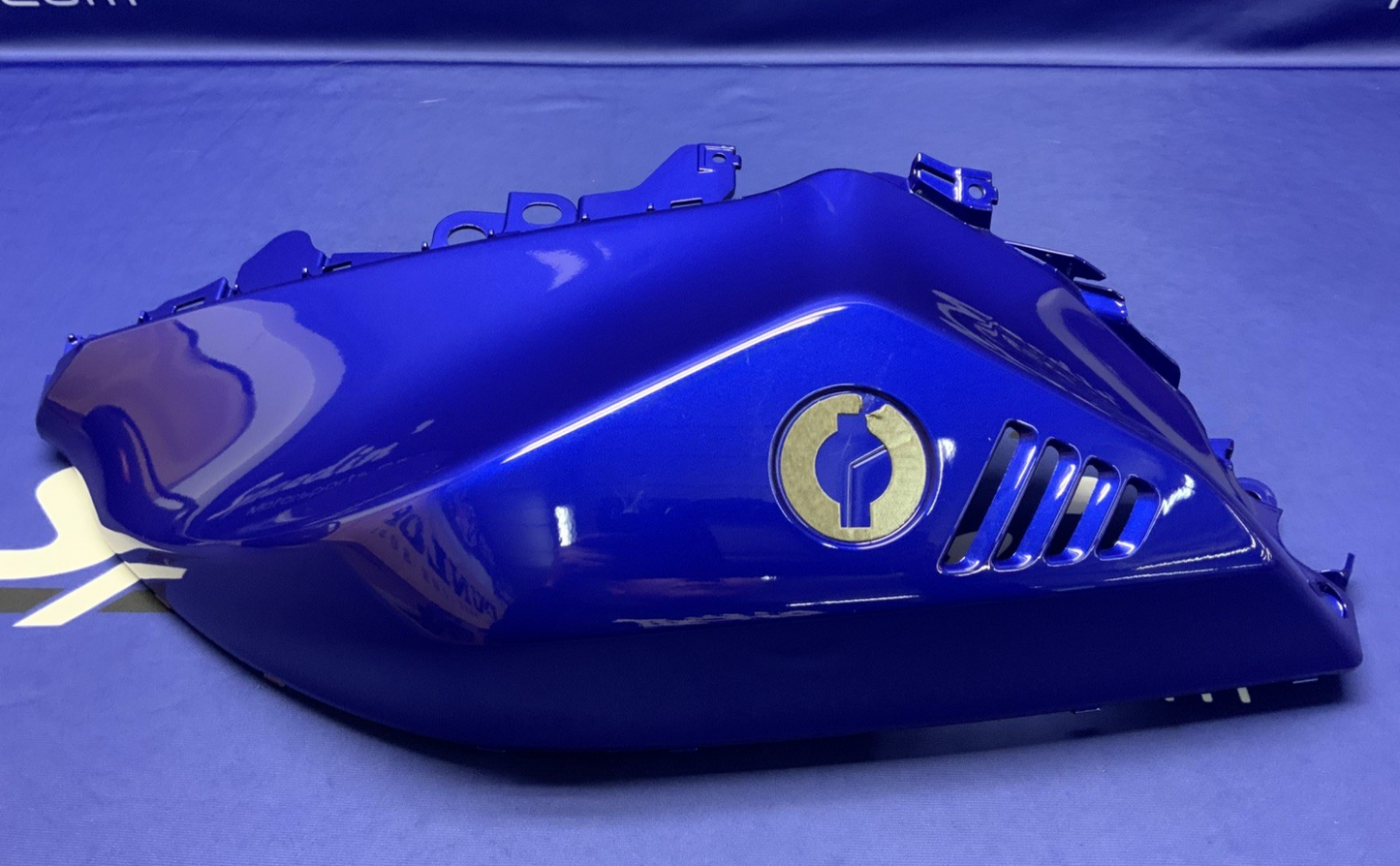 Yamaha Left Tank Fairing (Blue) YZF-R7 2022-2025 OEM BEB-24129-00-P0
