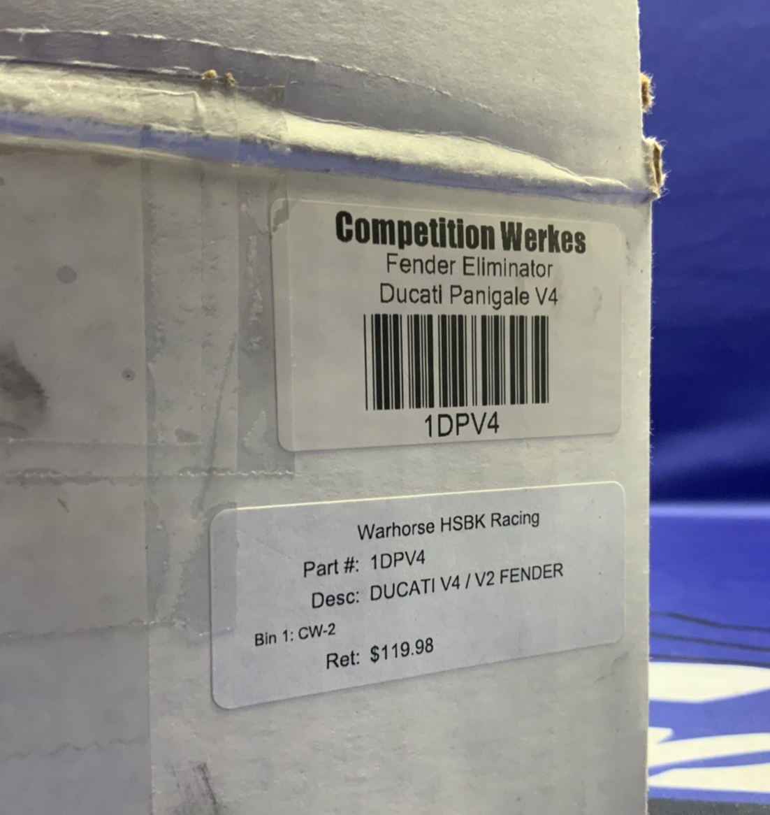 Competition Werkes Fender Eliminator V4 2019-2022, V2 2020-2023 1DPV4