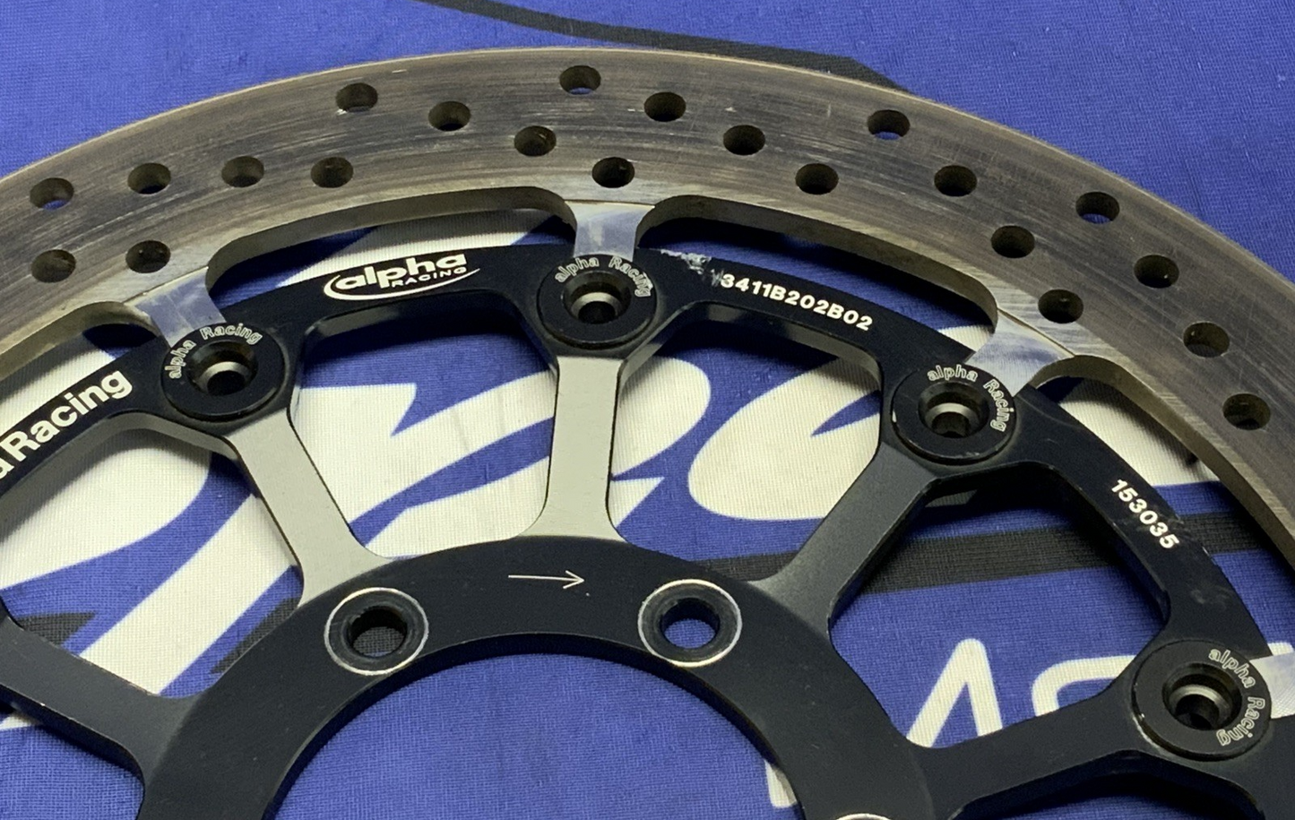 Alpha Racing Front Brake Rotor Set S1000RR 2019-2026 3411B202B02/3411B202B01