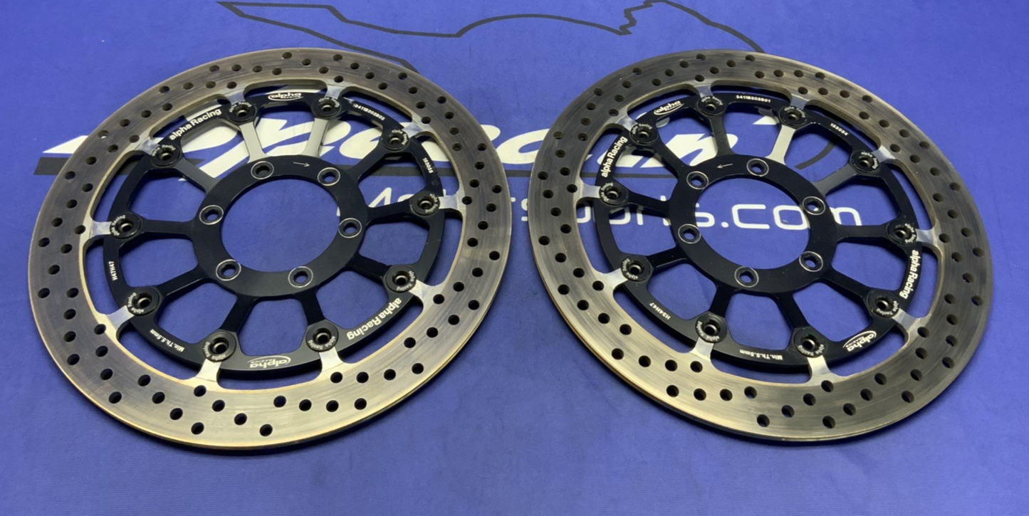 Alpha Racing Front Brake Rotor Set S1000RR 2019-2026 3411B202B02/3411B202B01