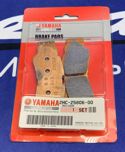 Yamaha Rear Brake Pad Kit 2 RMAX 1000 2021-2025 OEM 2HC-25806-00-00