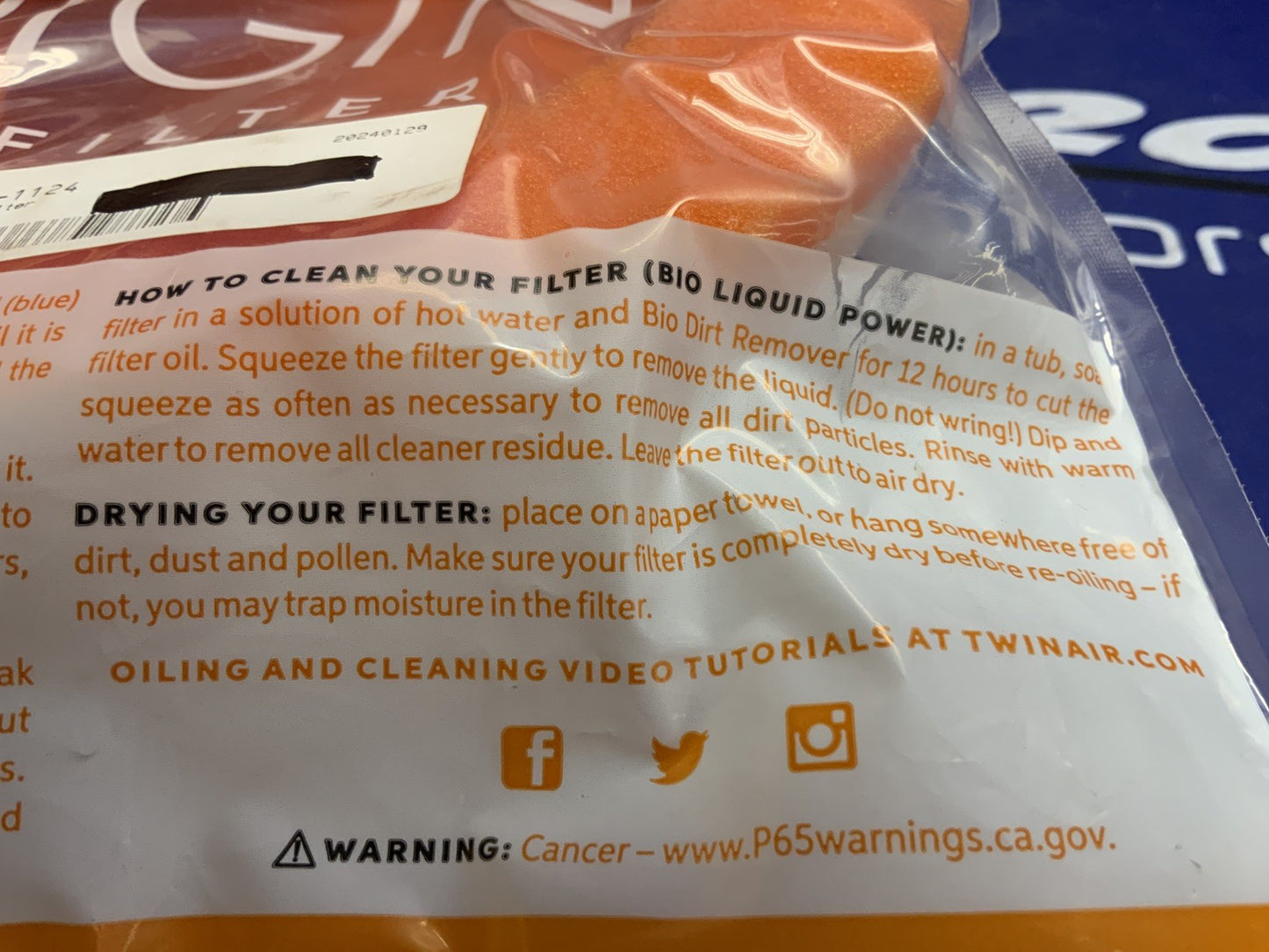 Twin Air Foam Air Filter 151124