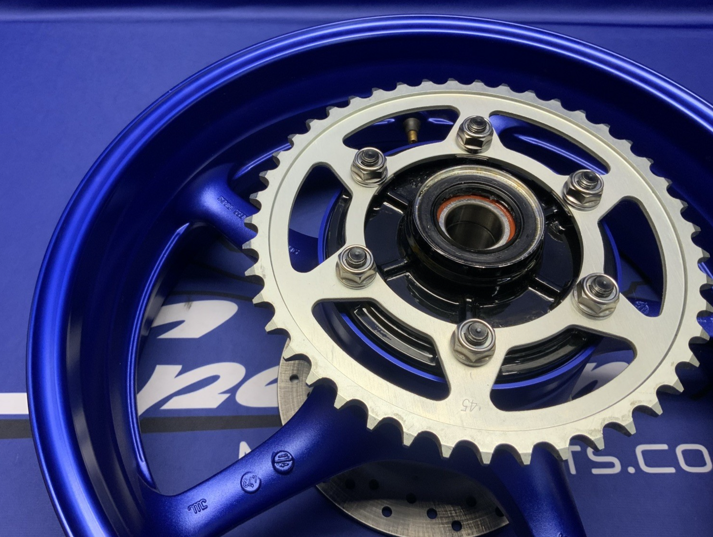 Yamaha Rear Wheel Assembly (Blue) YZF-R6 2008-2016 OEM 5SL-25338-00-P3