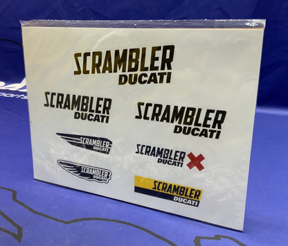 Ducati "Scrambler Logo" Sticker Set OEM 987691867