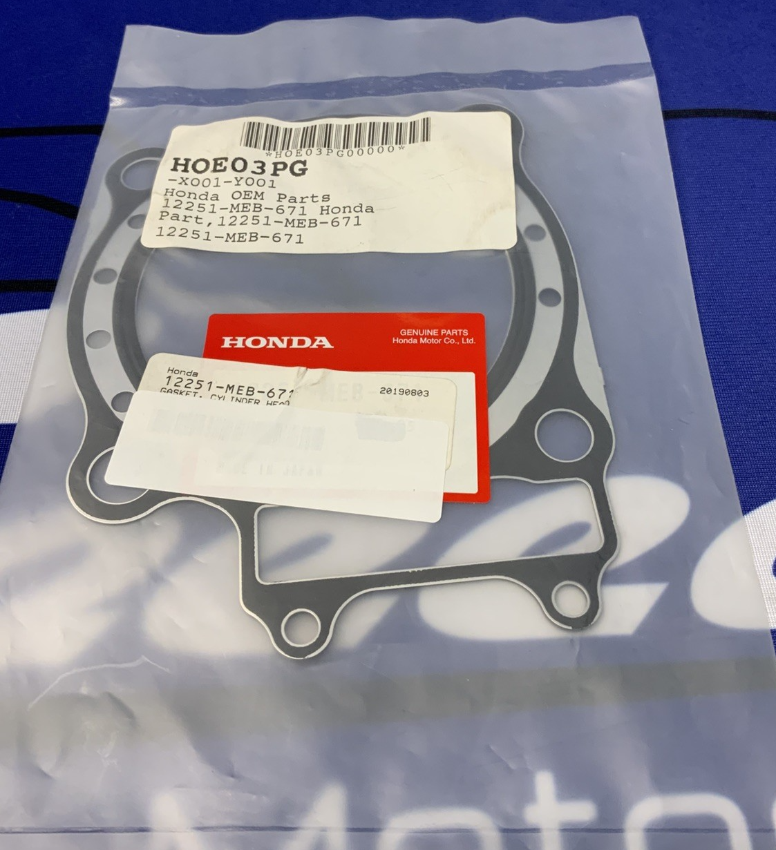 Honda Cylinder Head Gasket CRF450R 2002-2008 OEM 12251-MEB-671