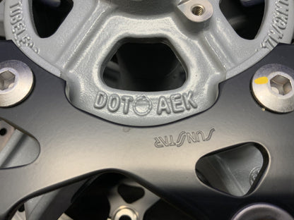 Suzuki Front Wheel W/ Rotors (Matte Gray) GSX-8R 2024-2026 OEM 54111-25L00-QZP-1