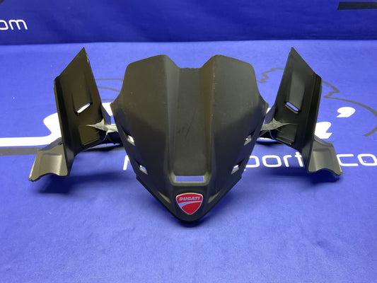 Ducati Front Cover (Black) Panigale V2 2020-2023 OEM 4601I431A-1