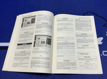 Kawasaki GE4000/4500AS Owners Manual 1989-1993 OEM 99920-2081-01
