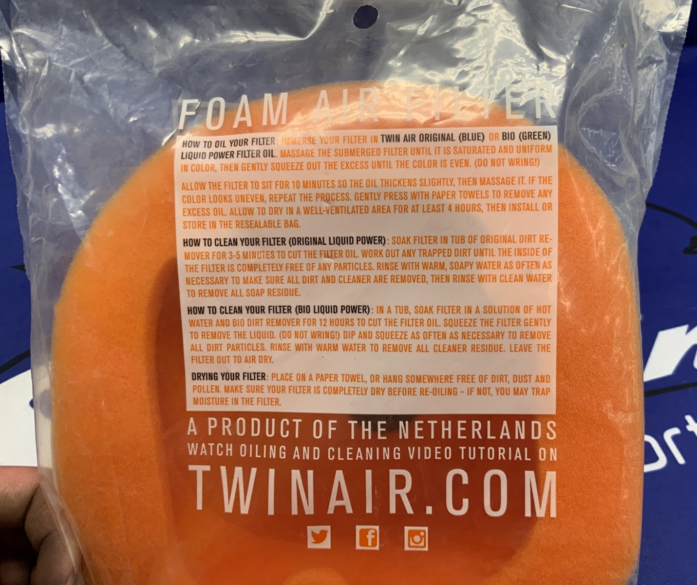 Twin Air Foam Air Filter 154114