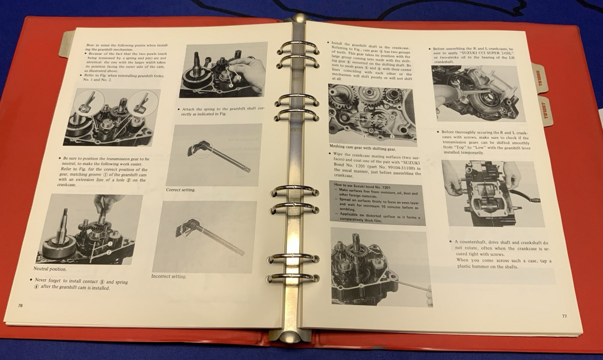 Suzuki TS125 Dual Sport Service Manual 1978-1980 OEM 99000-85280-2E3