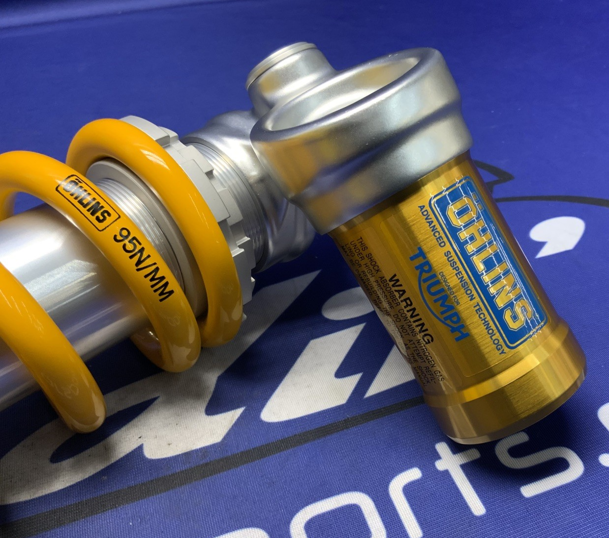 Triumph Ohlin's Rear Shock Assembly Street Triple 765 RS 2025 OEM TR9120F2E45