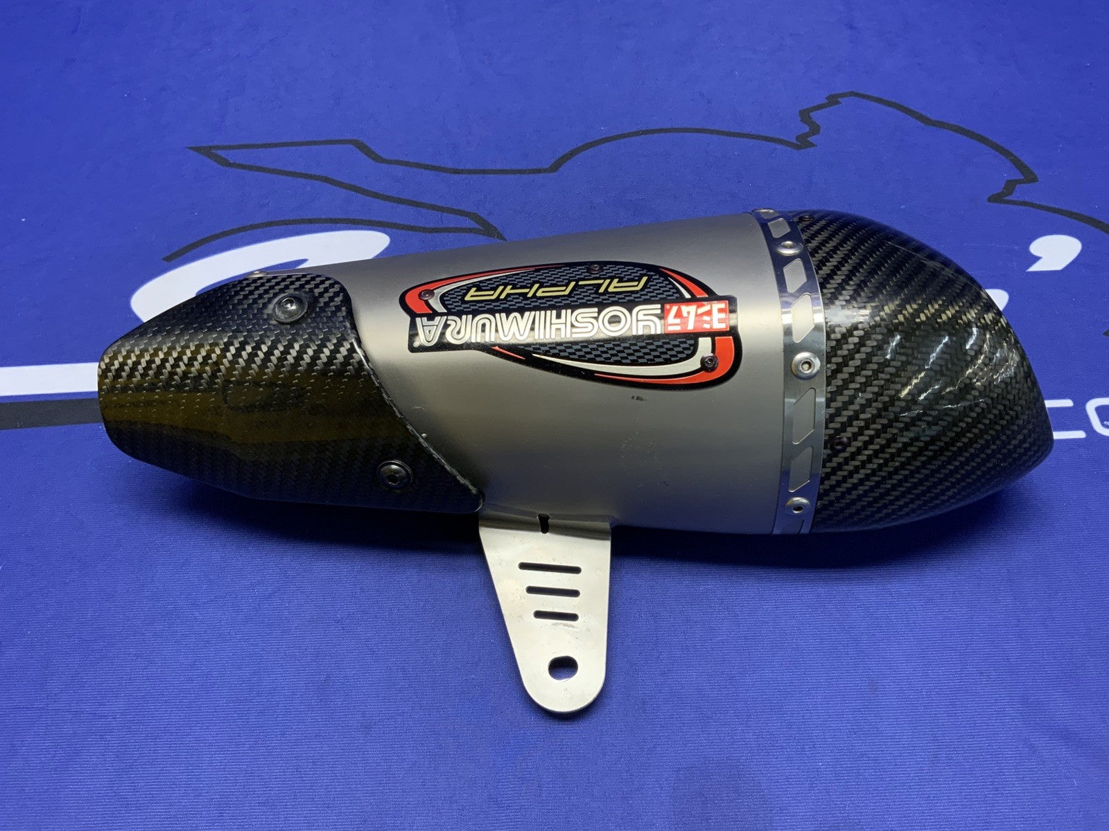 Yoshimura Alpha Slip-On Muffler Suzuki GSX-R1000 2017-2025 11182BP521