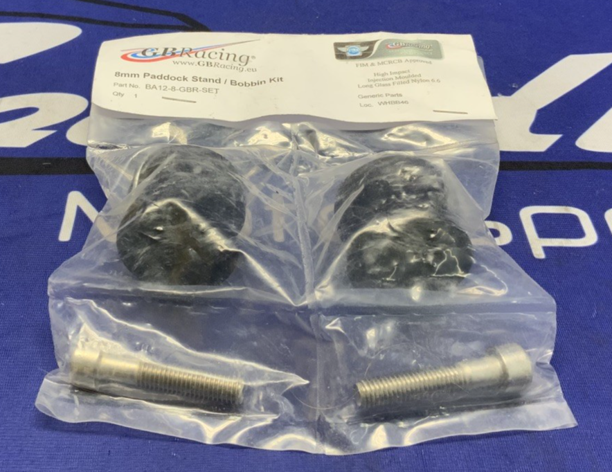 GB Racing 8mm Paddock Stand / Bobbin Kit S1000RR/M1000RR BA12-8-GBR-SET