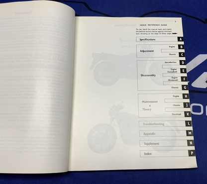 Kawasaki KZ400/500/550 Service Manual 1979-1980 OEM 99924-1018-02