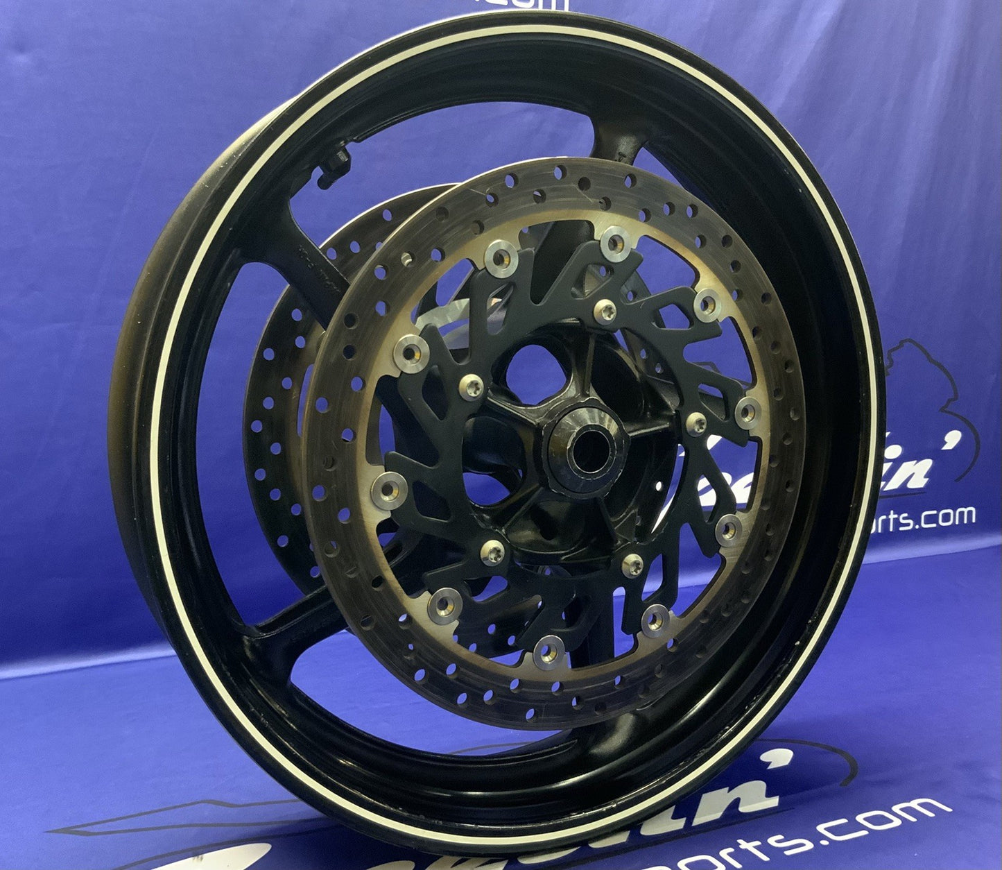 Yamaha Front Wheel Assembly (Black) YZF-R6 2003-2008 OEM 5SL-25168-00-98-1