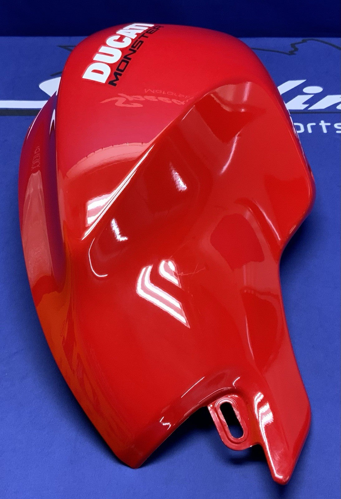 Ducati Right Tank Fairing (Red) Monster 696 2008-2013 OEM 48012591CA