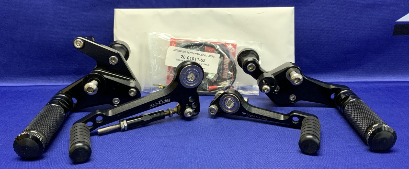 Sato Racing Rear Set Assembly Scrambler 2015-2022 D-SCRAMRS-BK