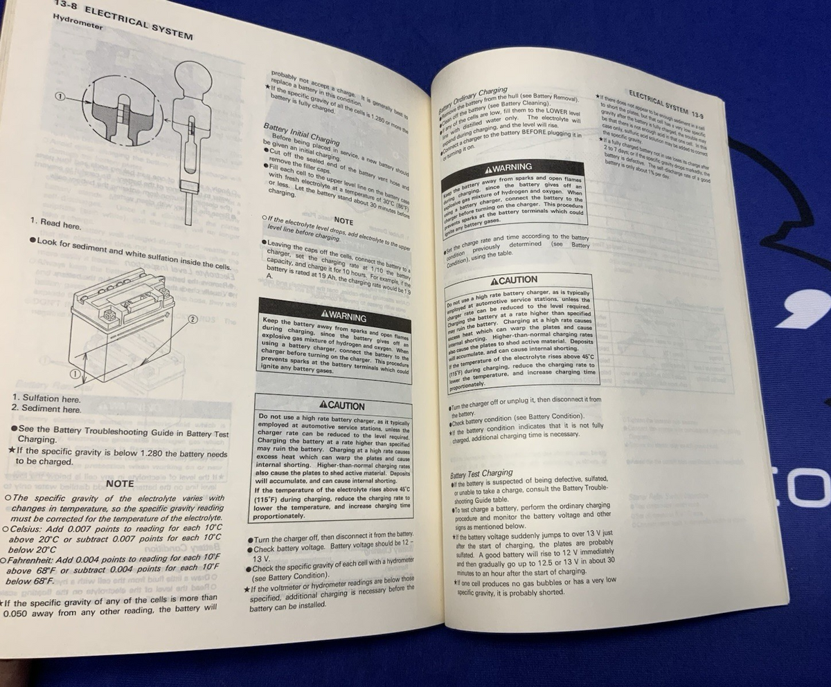 Kawasaki Jet Ski 550SX Service Manual 1990 OEM 99924-1120-01