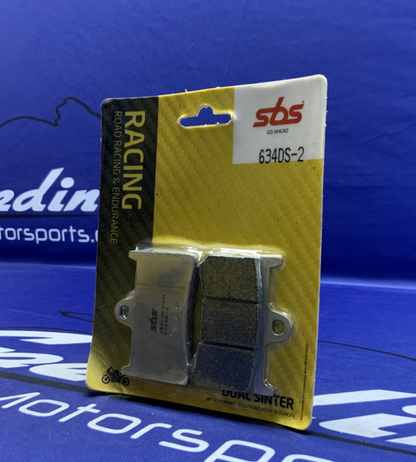SBS Racing Sintered Front Brake Pads YZF-R6 2005-2020, R1 2015-2021 634DS-2