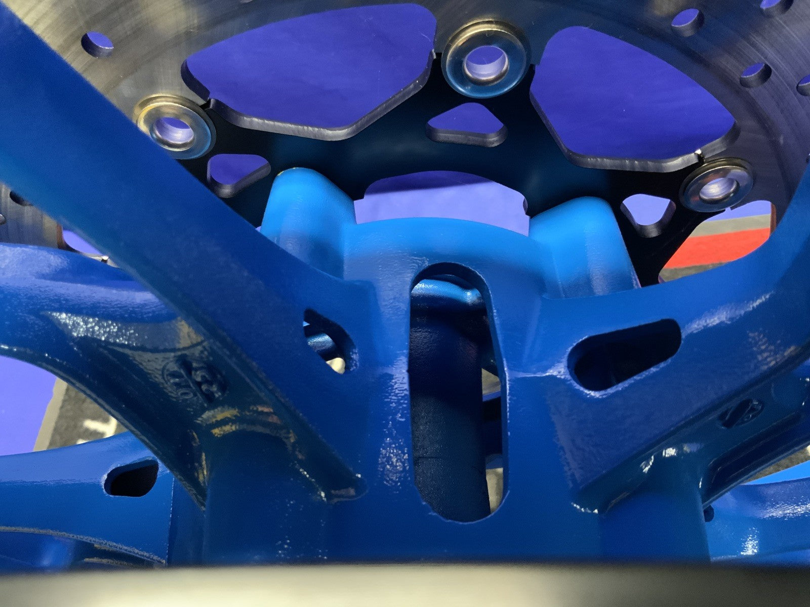 Suzuki Front Wheel W/ Rotors (Blue) GSX-8R 2024-2026 OEM 54111-25L00-QZB-2