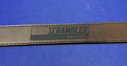Ducati Scrambler Logo Leather Belt (Brown) 100 cm OEM 987691895