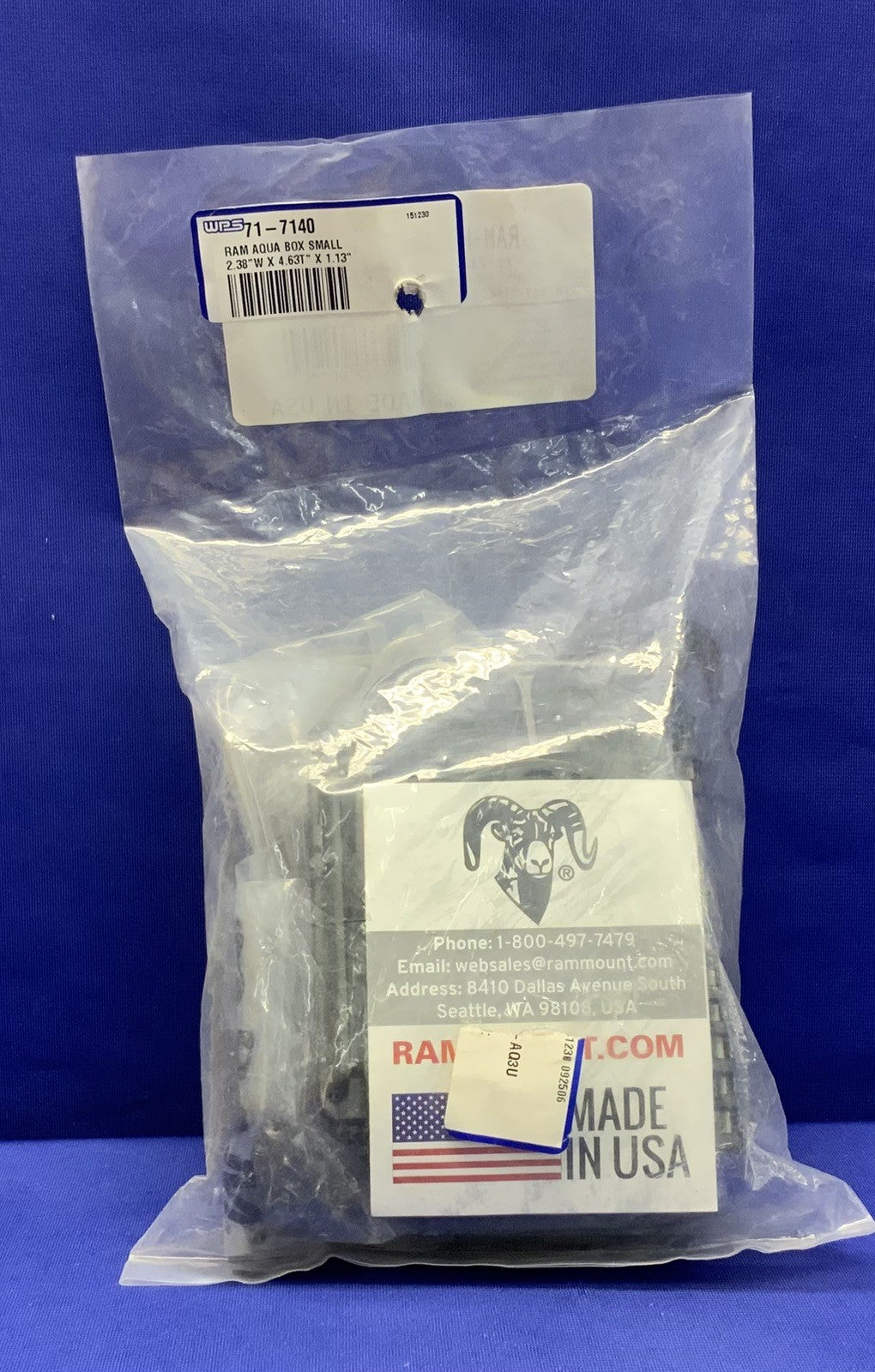 RAM Aqua Small Sealed Box RAM-HOL-AQ3U
