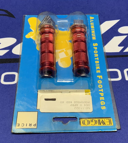 EMGO Rear Foot Pegs (Red) GSXR600/750 1996-1999 50-11322