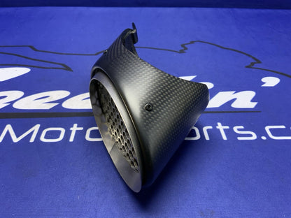 Ducati Exhaust Carbon End Tip Panigale V2/Bayliss 2020-2024 OEM 46017131BA-3